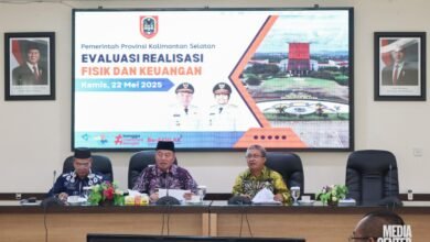 Pemprov Kalsel Gelar Rapat Evaluasi Realisasi Fisik dan Keuangan Triwulan II 2025